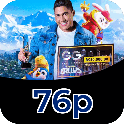 Plataforma 76p mostrando interface moderna, jogos certificados e recursos de segurança licenciados